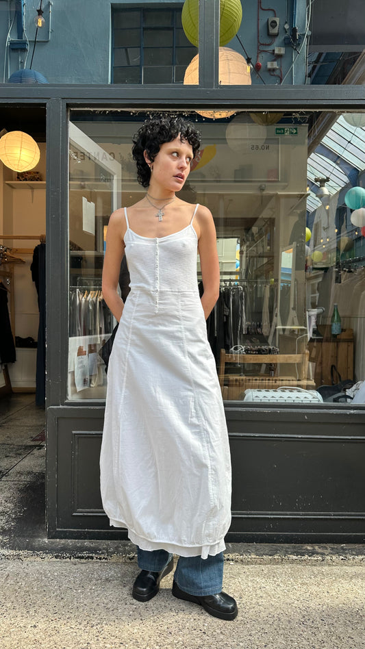 White cotton maxi dress