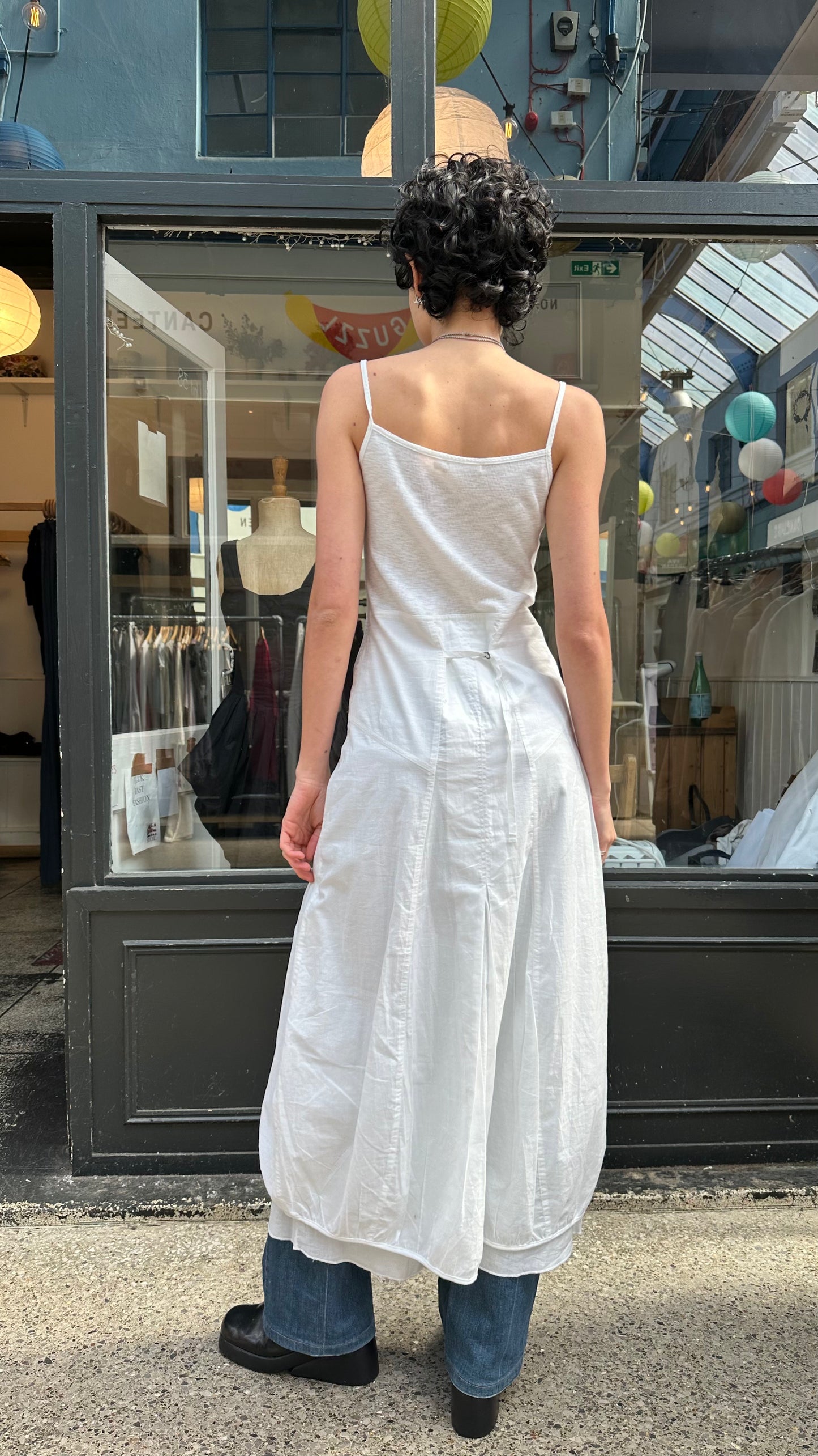 White cotton maxi dress