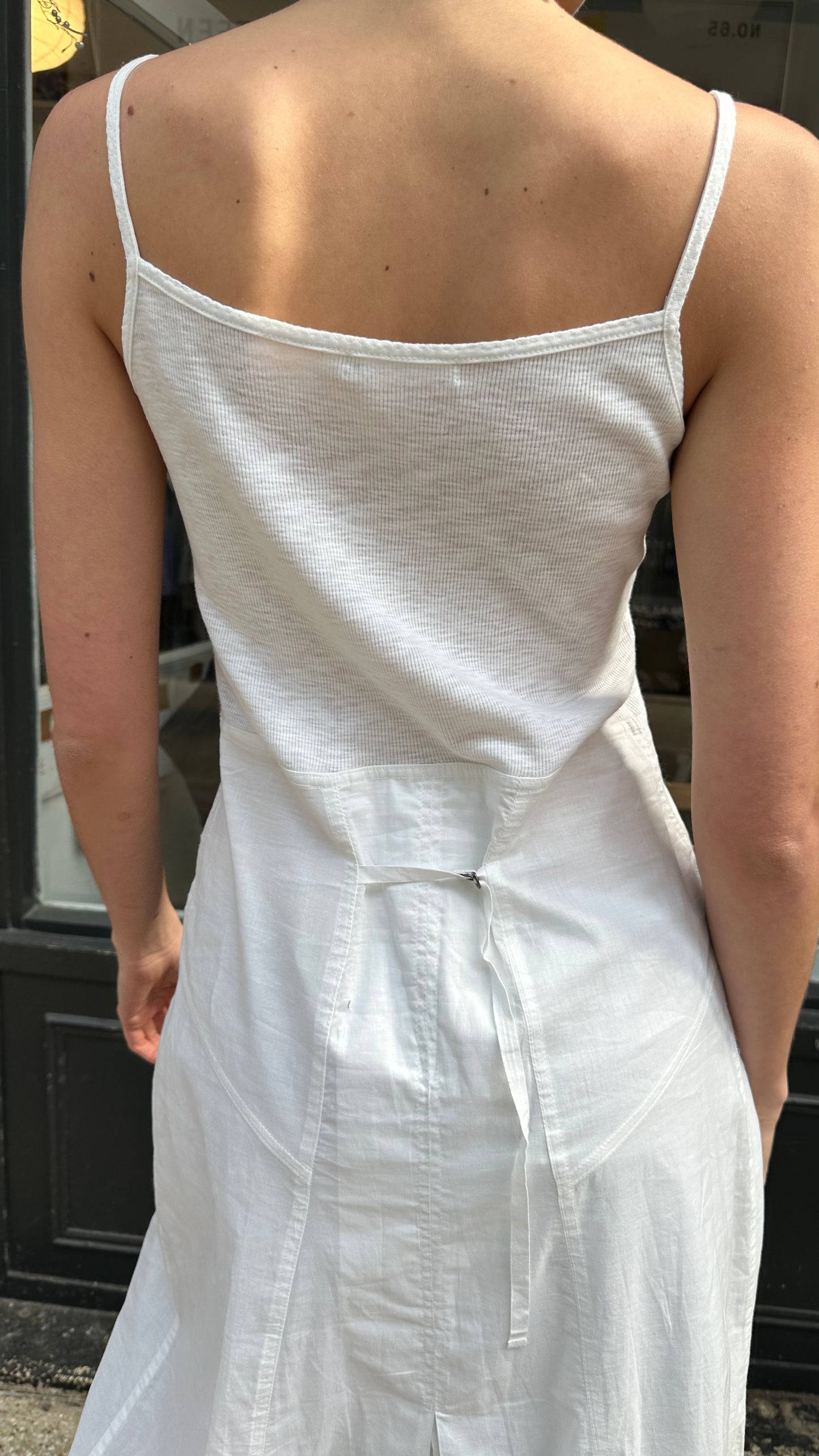 White cotton maxi dress