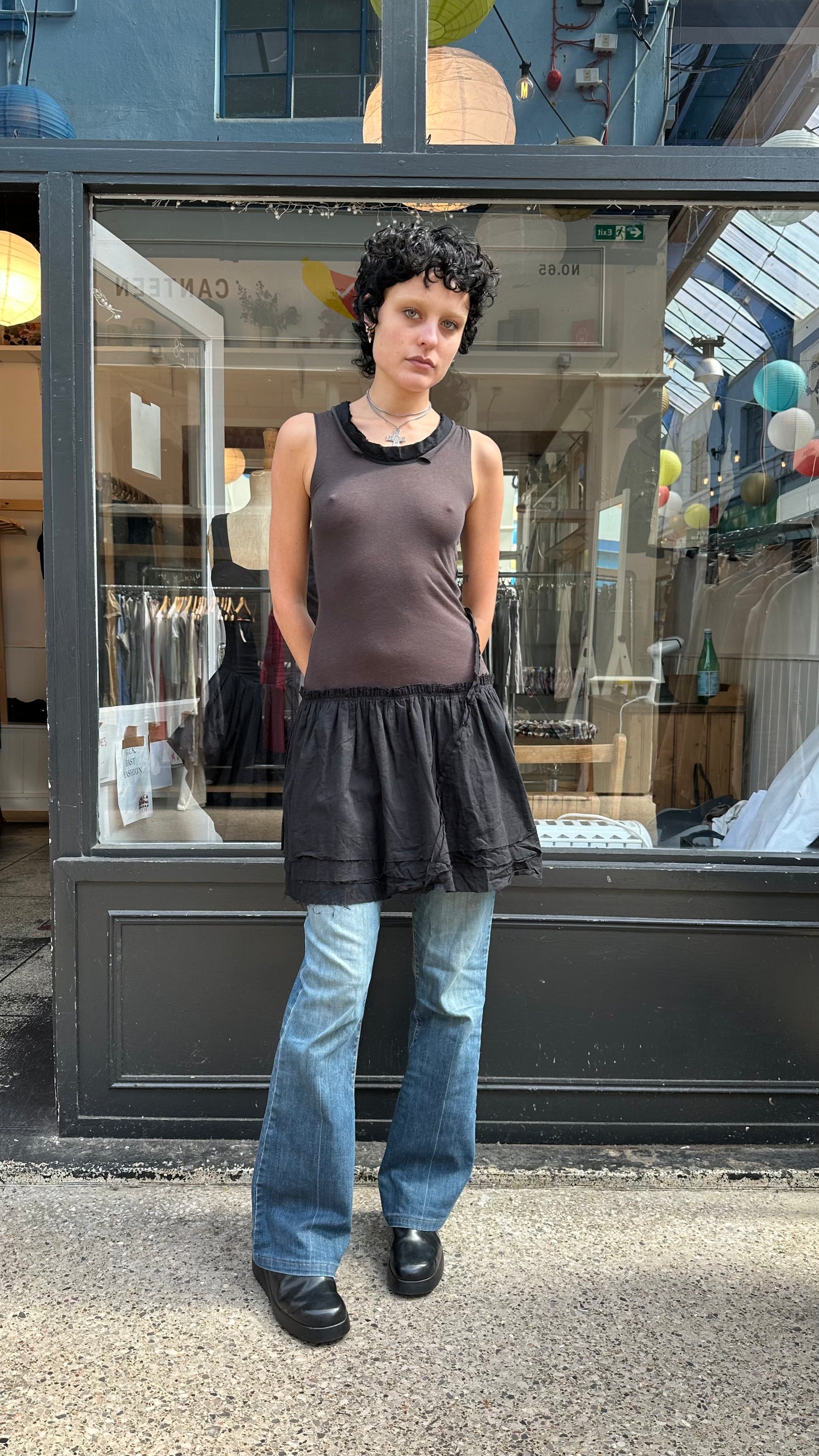 All saints drop waist dress