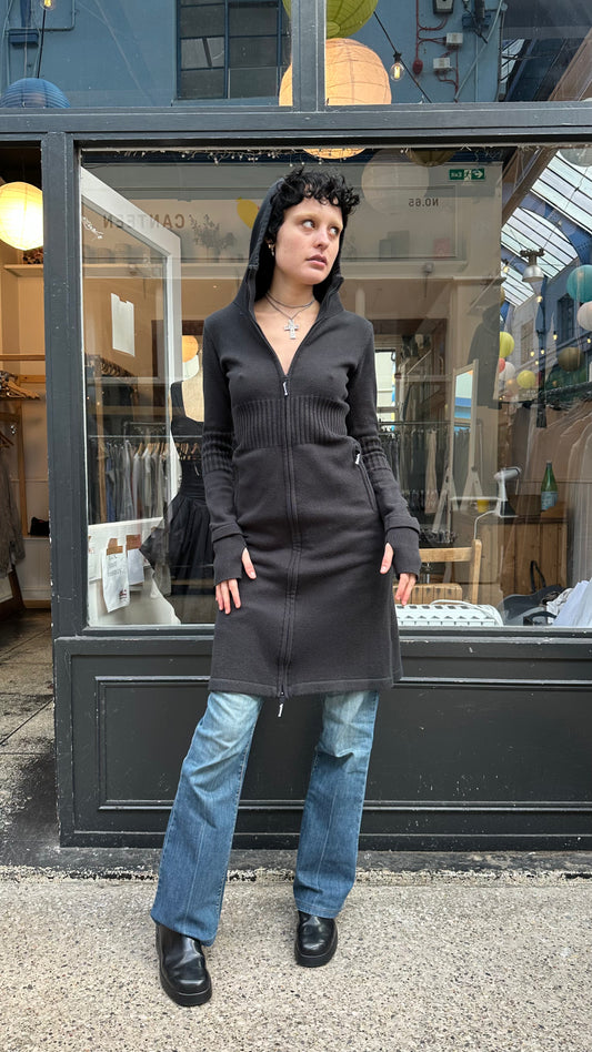 Bench long zip up cardigan