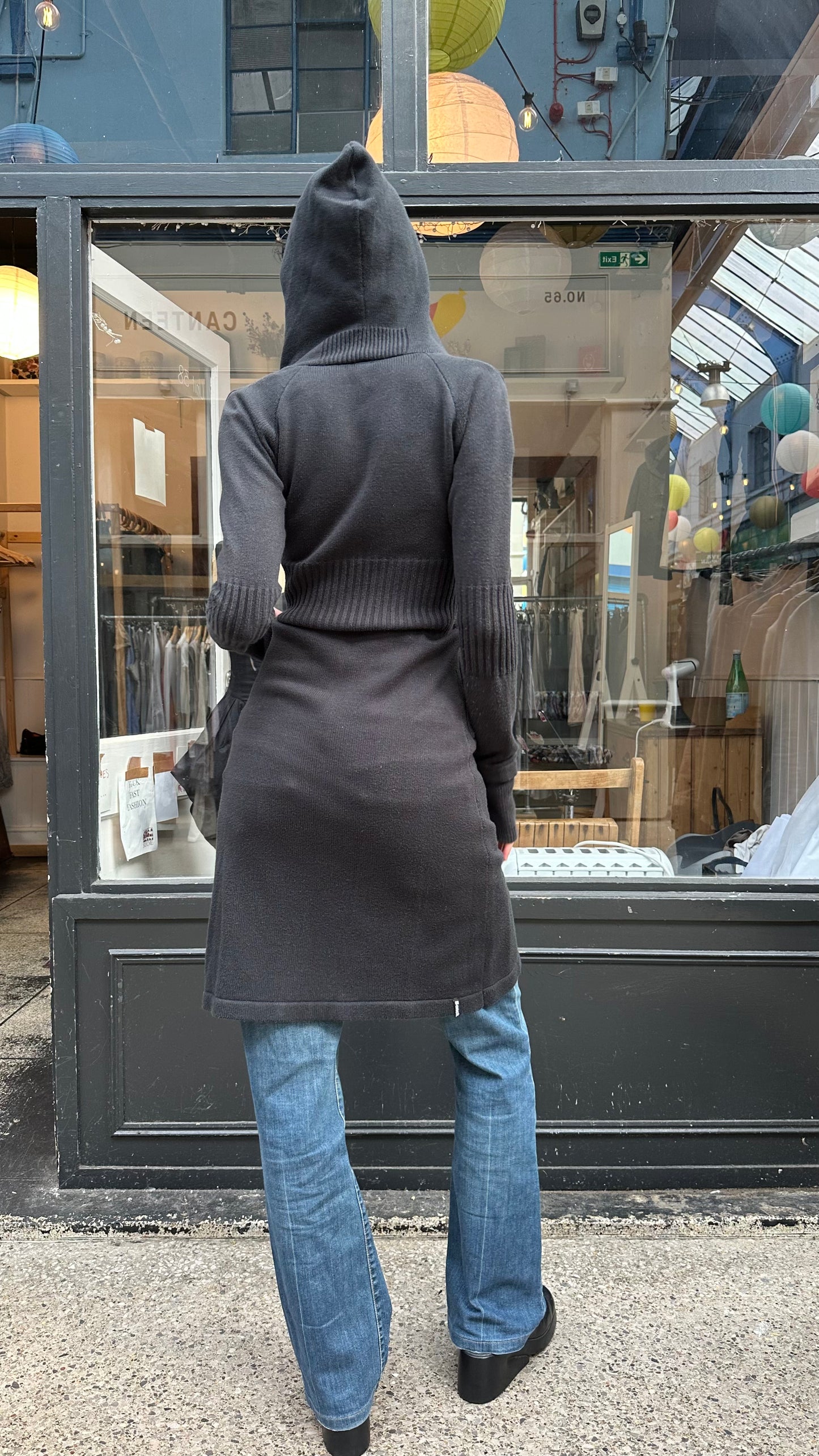 Bench long zip up cardigan