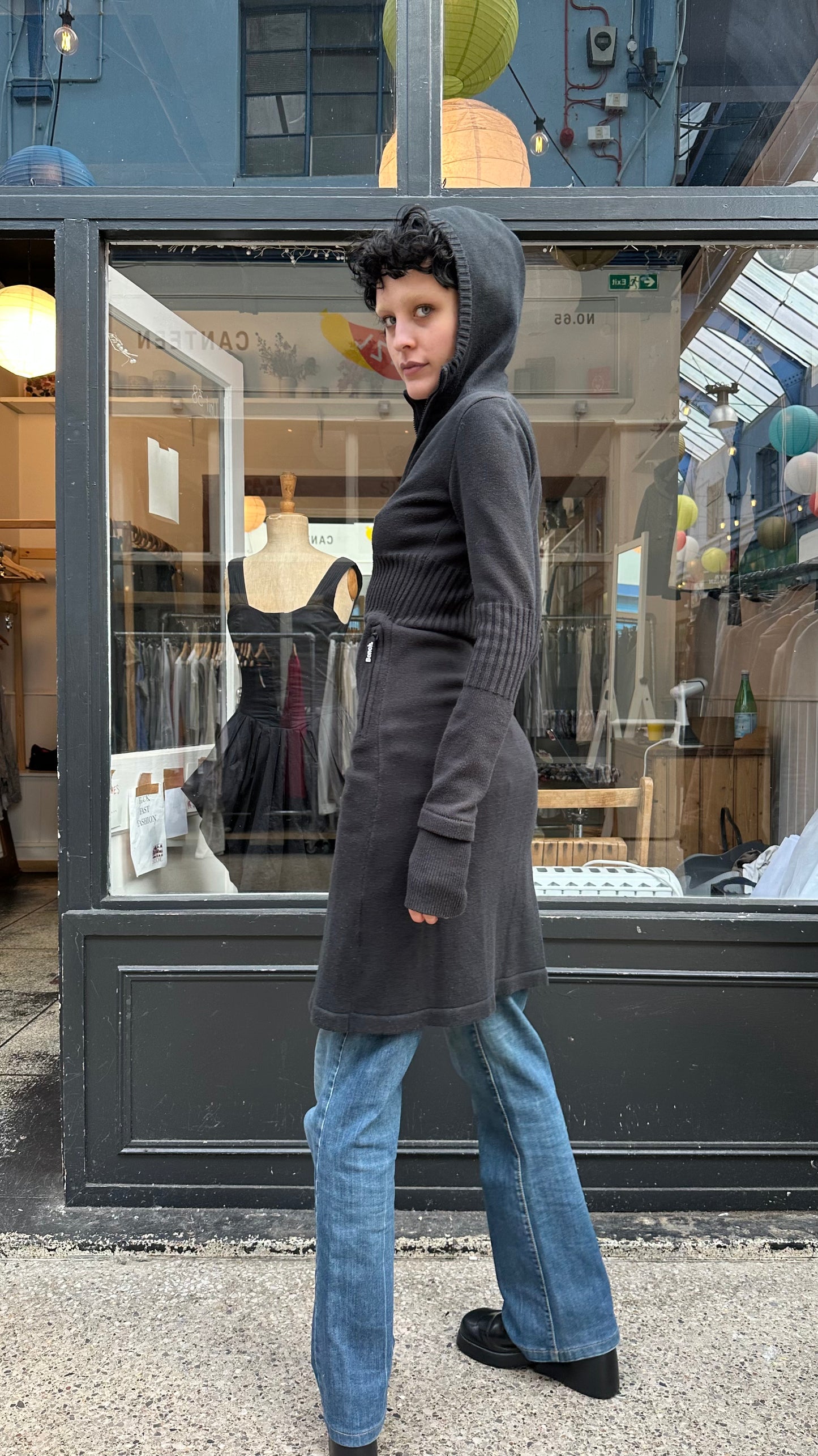 Bench long zip up cardigan