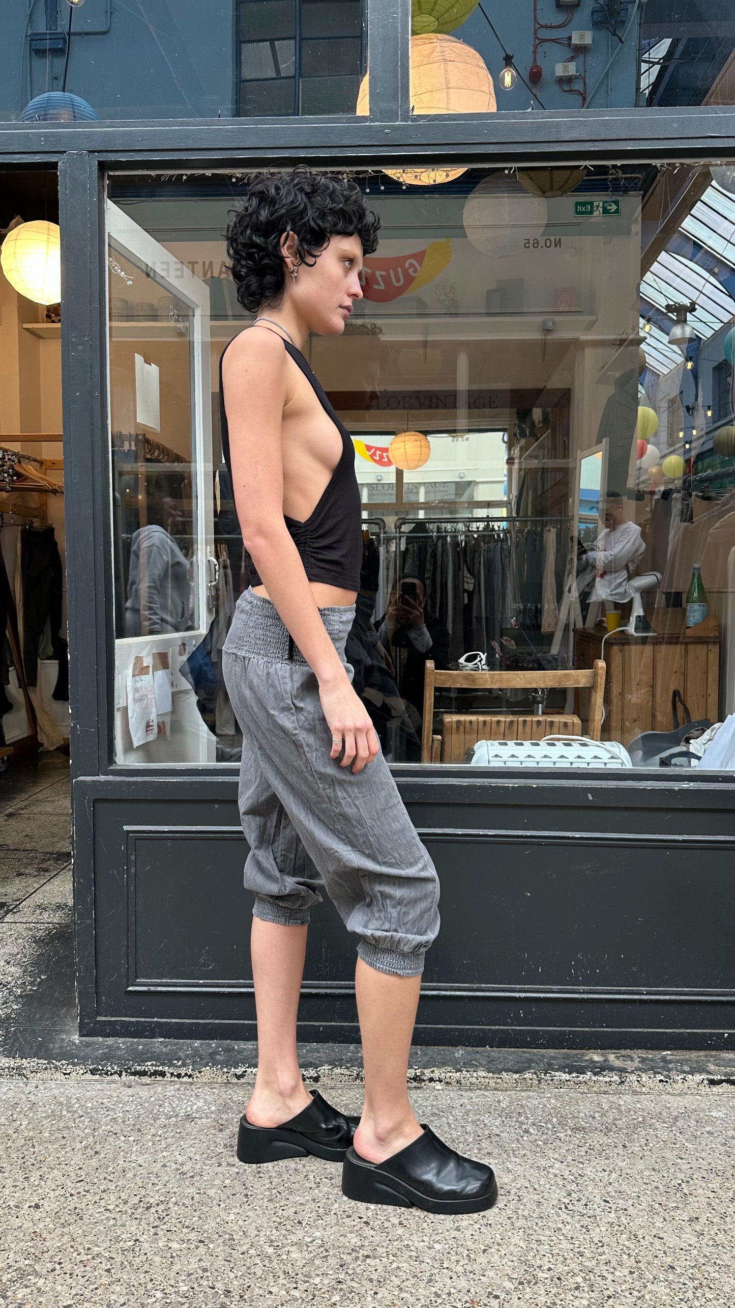 Grey bloomers