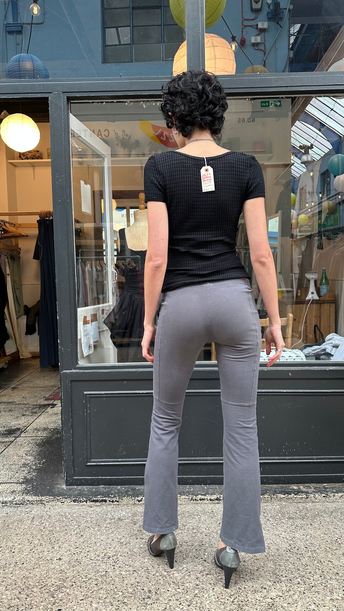 Grey yoga pants