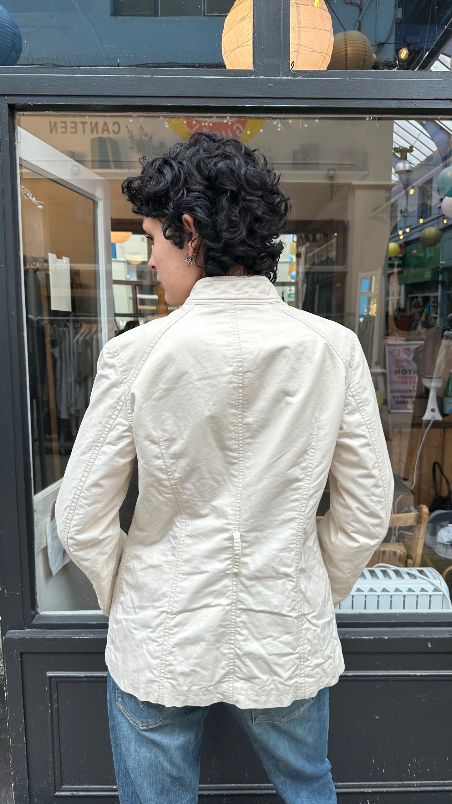 Moschino jeans cream jacket