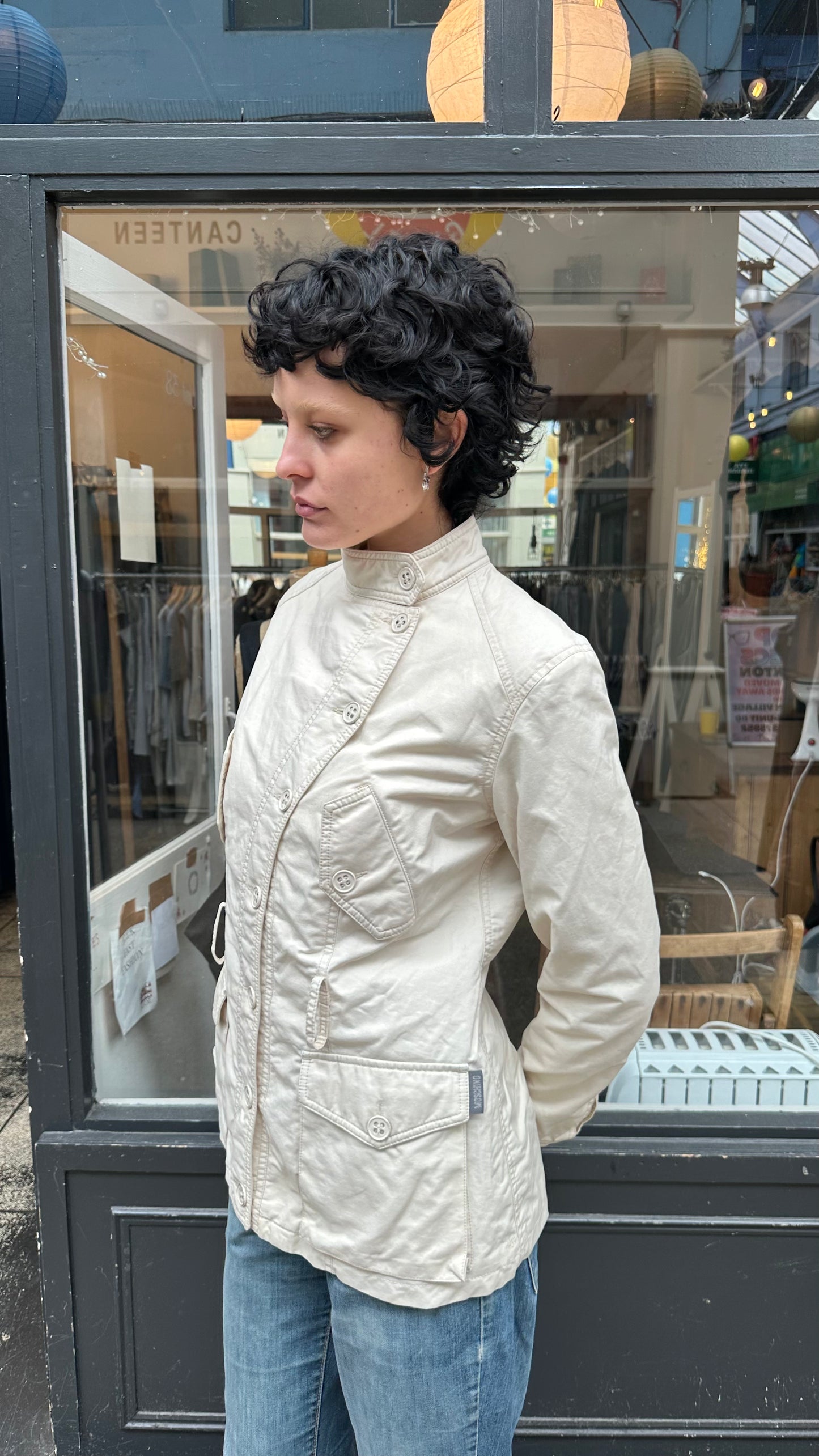 Moschino jeans cream jacket