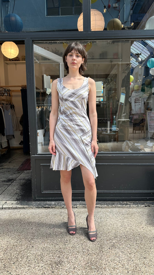 Striped cotton dress