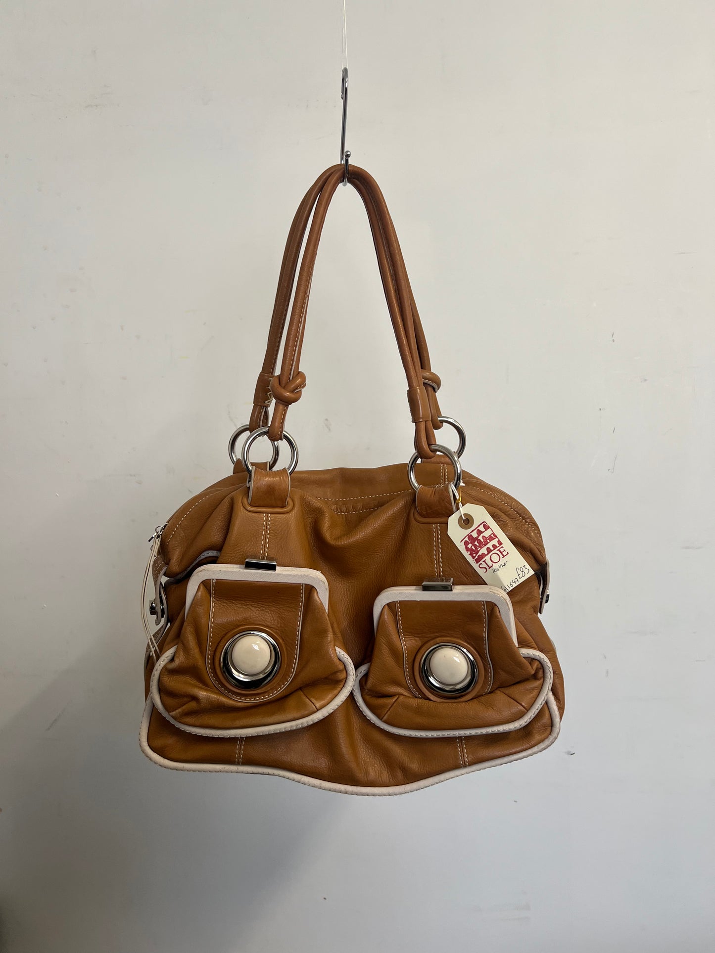 Brown leather bag