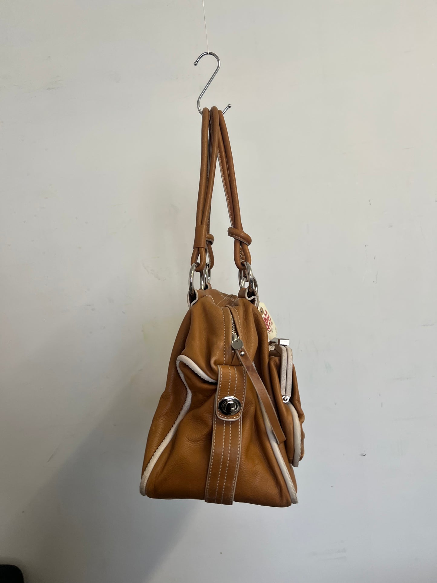 Brown leather bag