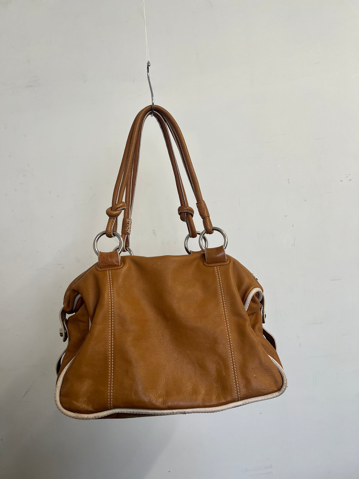 Brown leather bag